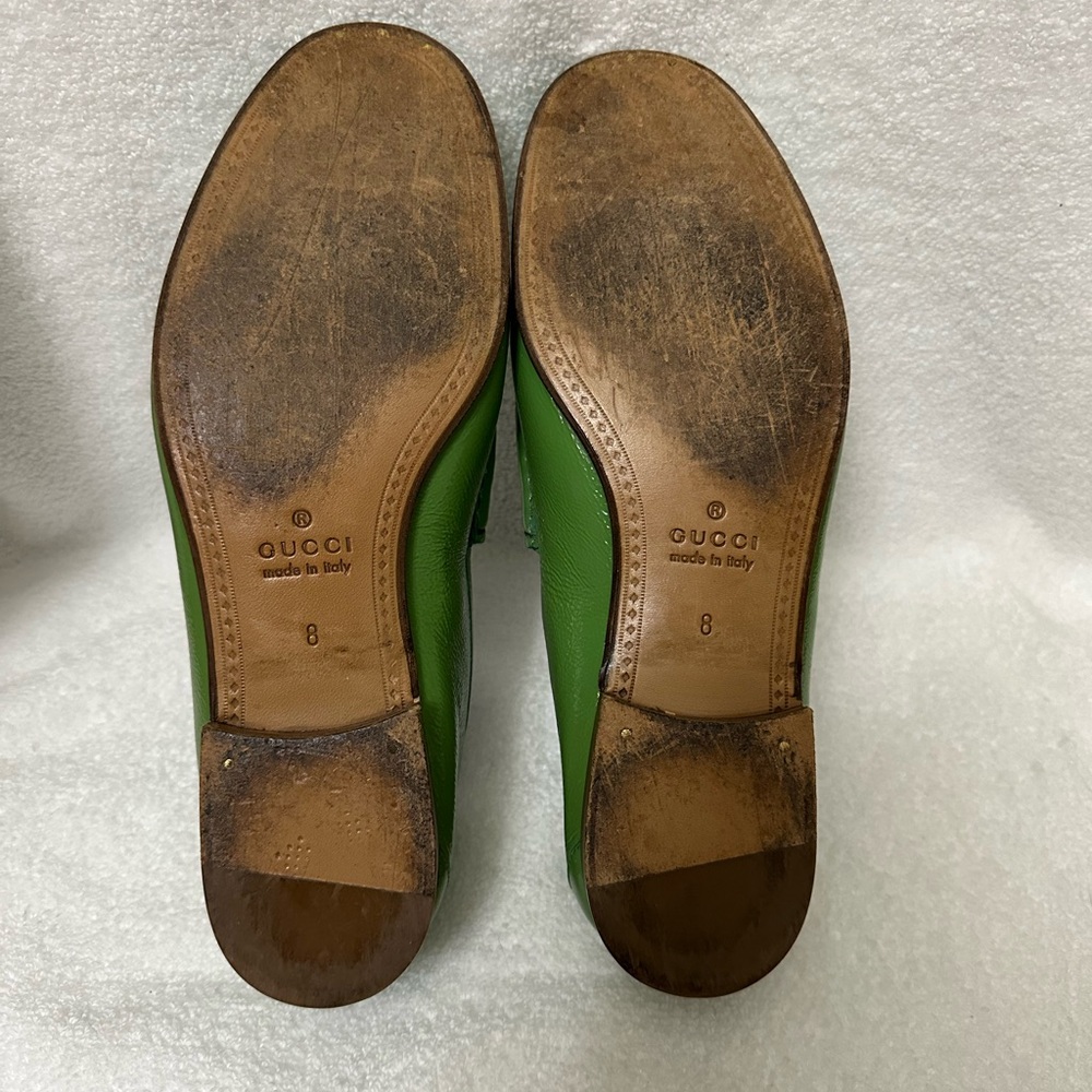 GUCCI “Authentic” Vintage Horsebit Driver Loafers In Green! - Picture 12 of 12